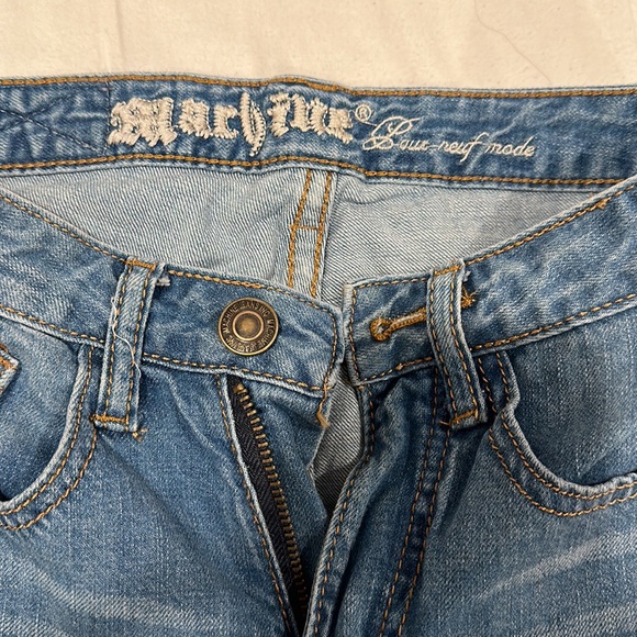 Machine Blue ripped/distressed jean shorts - Picture 3 of 3